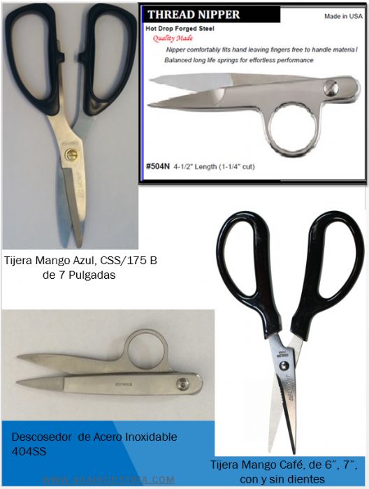 Tijeras y Nippers Descosedores Deshenebradores